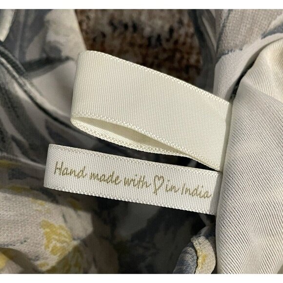 Japna Handmade Hawaiian Maxi Dress Size S Multicolor Sleeveless Tie Ruffle India - Picture 7 of 11